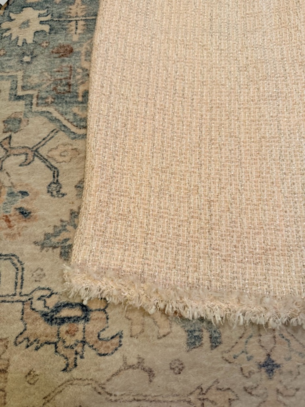 Tahari Blush Pink Tweed Pencil Skirt - Picture 4 of 8